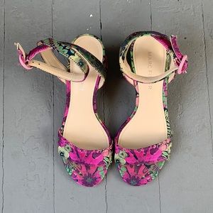 Marc Fisher Floral Heeled Sandals